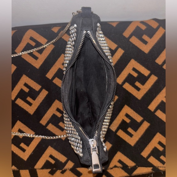 Sparkly cross body bag with crystals - Picture 2 of 5